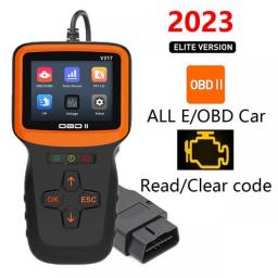 Eobd Obd 2 Obd2 Scanner Automotive Professional Diagnostic Tool Check Car Engine Fault Warning Light Code Reader Vehicle Reset