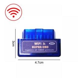 OBD2 Car Scanner Mini ELM327 Diagnostic Adapter Tester Wireless WIFI Bluetooth Car Diagnostic Tool Code Reader For Android IOS
