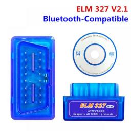Bluetooth ELM327 V2.1 V1.5 Auto OBD2 Scanner Code Reader Tool Car Diagnostic Tool Super MINI ELM 327 For Android