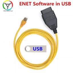 Quality ENET Cable For BMW F-series ICOM OBD2 Coding Diagnostic Cable Ethernet To Data OBDII Coding Hidden Data Tool