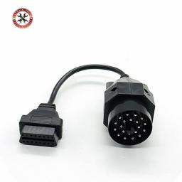 1Pc OBD OBD II Adapter For BMW 20 Pin To OBD2 16 PIN Female Connector E36 E39 X5 Z3 For BMW 20pin Newest Free Shipping