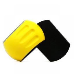 Hand Sanding Block 5'' PU Hand Grinding Block Abrasive Tool For Hook & Loop Sandpaper Sanding Disc Polishing Pad