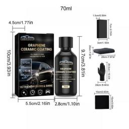 Ceramic Coating For Auto Paint Crystal Wax Spray Nano Graphene Ceramic Coating Long Lasting Protection Anti Scratch High Gloss