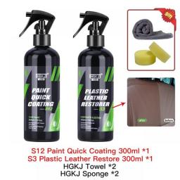 Ceramic Coating More Shine Fortify Quick Coat Hydrophobic Polish Waterless Car Wash Wax And Long Lasting Protection S12 HGKJ