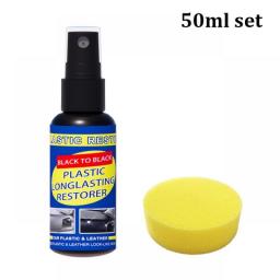 Car Plastic Restorer Back To Black Gloss Car Cleaning Products Plastic Leather Restore Auto Polish And Repair Coating Renovator