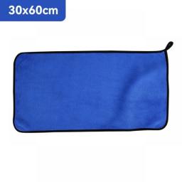 Microfiber Cleaning Towel Thicken Soft Drying Cloth Car Body Washing Towels Double Layer Clean Rags Auto Accessories 30/40/60cm