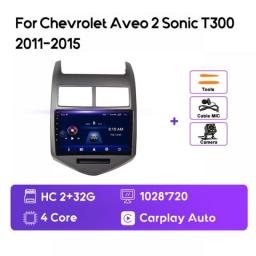 MAMSM Android 12 Car Radio For Chevrolet Aveo 2 Sonic T300 2011-2015 Multimedia Video Player Navigation GPS 4G Carplay Autoradio