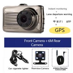 Auto Drive Video Recorder 2K 1440P Front And Rear View Camera Dual Lens GPS Wifi Car DVR Dash Cam Night Vision Vehicle Black Box