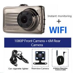 2K 1440P HD WiFi GPS Dash Cam Car DVR Dual Lens Rear View Camera Drive Video Recorder Auto Black Box Night Vision Parking Mode