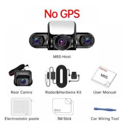 TiESFONG 360 Dash Cam M8S 4CH HD 4*1080P For Car DVR 24H Parking Monitoring Video Recorder Night Vision WiFi 256GBmax
