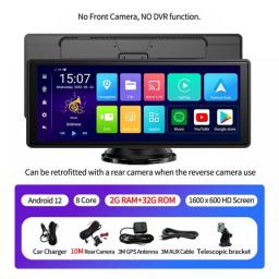 8 Core Android 12 Car DVR 5G WiFi Wireless CarPlay Android Auto Dash Cam AUX Bluetooth Audio U Disk Dashboard Video Recorder