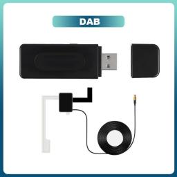 Car DAB+ Antenna With USB Adapter Receiver For Android Car Stereo Player Supports DAB Band III 174.0MHz-239.0MHz