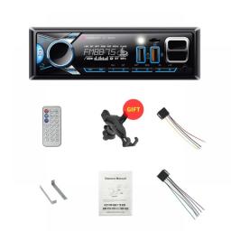 BINWEI Car Radio MP3 Player Fm Radio Car Bluetooth Car Stereo Audio Receiver 1 Din Multimedia Player 12V Aux Input SD/TF/USB