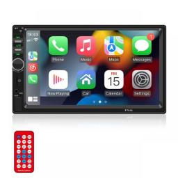 Hippcron 7 Inches Car Radio 2 Din Stereo Receiver Multimedia Audio Mp5 FM USB TF HD Player With Carplay Wired And Android Auto