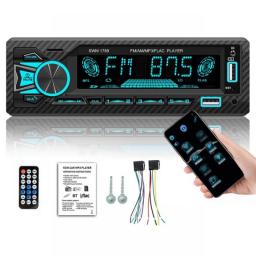 1 Din Auto Radio Bluetooth Car MP3 Multimedia Player Plug-in Card U Disk Car Radio Car Stereo GPS Location FM USB Auto Radio