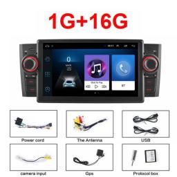 1 Din 7'' Android Car Multimedia Player For Fiat Grande Punto Linea 2007 2008 2009 2010 2011 2012 GPS Carplay Radio Stereo Wifi