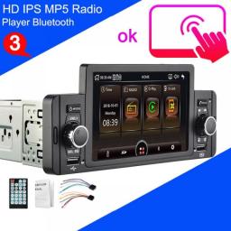 5 Inch1 Din HD Auto Radio CarPlay Player Auto MP5 Multimedia Player Car Stereo Video Reverse Image Bluetooth 5.1 Mirror Link