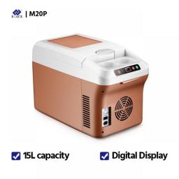 Portable Electric Cooler Refrigerator For Car Mini Fridge 220V 12V 24V Cool Ice Box Freezer For Camping Home Truck Beach Vehicle
