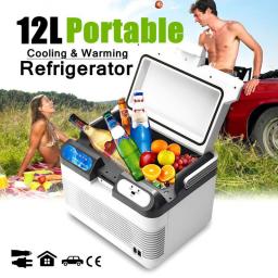 Cooling & Warming 2 Charging 12L Car Refrigerator 60W Cooler Portable Car Fridge Methods For Home Travel Camping