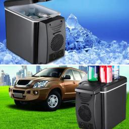 6 Liter Car Mini Refrigerator Lightweight Dual-Use Insulated Cooler Box Container Cold Box For Car Truck Home Camping Picnic
