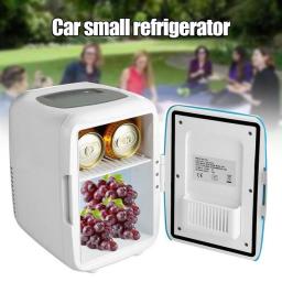 4L Mini Car Fridge Travel Freezer Portable Camping Driving Small Refrigerator Small Car Refrigerator Can Be Heated Cooled