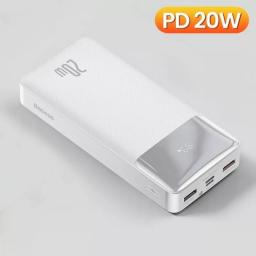 Baseus Power Bank 30000mAh Mobile Phone Charger Portable External Battery Powerbank Quick Charge For IPhone 13 Xiaomi Poverbank
