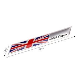 1X Automobile Motorcycle Exterior Accessories Great Britain UK United Kingdom England National Flag Aluminum Alloy Car Stickers