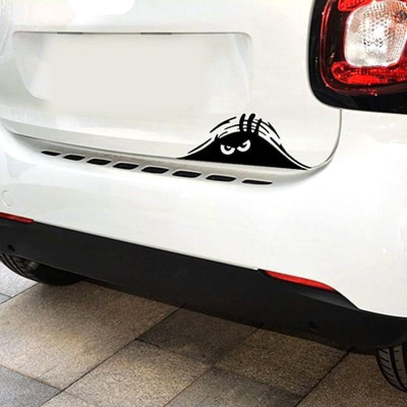 Car Styling Dune Sand Monster Peeping Peering Creative Style Waterproof Vinyl Decal Body Decorative Sticker PVC 3D Carving Decal