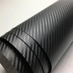 3D Carbon Fiber Vinyl Film Bubble Free For Car Wraps Film Laptop Skin Phone Cover Motorcycle