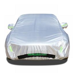 All Weather Car Cover For Tesla Model 3/Y With Ventilated Mesh Zipper Door Charge Port Opening Trunk Opening Storage Bag