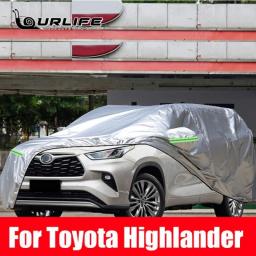 For Toyota Highlander Kluger XU70 2020 2021 2022 2023 Waterproof Car Covers Outdoor Sun Protection Exterior Parts  Accessories