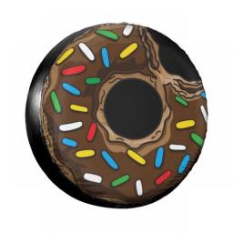 Donut Doughnut Spare Tire Cover For Jeep Pajero Custom Circular Bread Waterproof Car Wheel Covers Car Inch