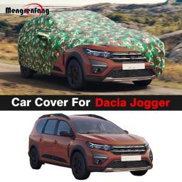 Waterproof Camouflage Car Cover For Dacia Jogger 2021-2023 Outdoor Auto Anti-UV Sun Snow Rain Scratch Protection Cover Windproof