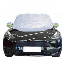 Thicken Car Outdoor Snow Cover Extra Large Car Windshield Hood Protection Cover Snowproof Anti-Frost Sunshade Protector