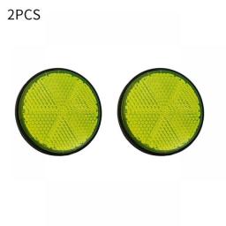 2X 2'' 2 Inch Universal Motorcycle ATV Scooter Dirt Bikes Bicycle Circular Reflector Safety Reflector Motorcycles Accessories