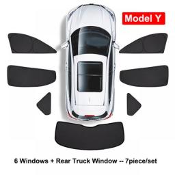 Side Window Privacy Trim Sunshade For Tesla Model 3 S X Y Car Front Rear Windshield Blind Shading Sun Shade For Camping Hiking