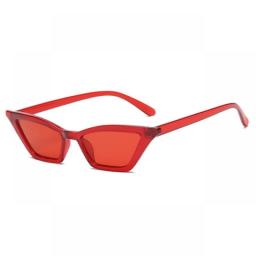 1 Pc Retro Small Oval Sunglasses Women Vintage Brand Shades Black Red Metal Color Sun Glasses Fashion Design Eyeglasses