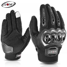 2019 New Arrival Suomy Motorcycle Gloves Summer Mesh Breathable Moto Gloves Men Women Touch Screen Motocross Gloves