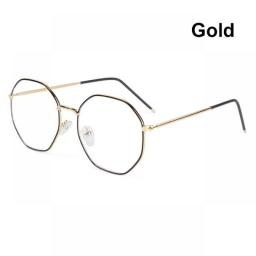 1 PC Retro Metal Anti-Blue Light Glasses Women Men Vintage Ultralight Round Frame Eye Protection Ultra Light Eyeglasses