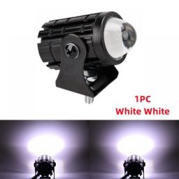 1pcs Mini Driving Light LED Projector Lens Motorcycle Headlight ATV Scooter For Auxiliary Spotlight Lamp
