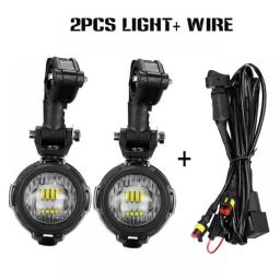 Universal 40W Motorcycle LED Auxiliary Fog Light For R1200GS/ADV/F800GS Driving Headlight