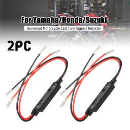 2pcs 10W Universal Motorcycle LED Turn Signal Indicator Load Resistor Flasher For Yamaha/Honda/Suzuki