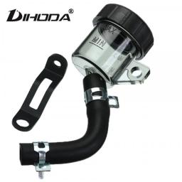 Universal Motorcycle Brake Fluid Reservoir Rear Master Cylinder Tank Oil Cup With Pipe Bracket For Honda Suzuki And Most