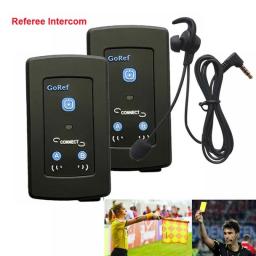 GoRef Referee Intercom Headset Bluetooth 5.1 Real Time Full Duplex Handsfree Football Interphone 4 Group Talkie Same As FBIM