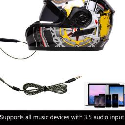 QY7 Inline Control Headset With Mic For Motorcycle Helmet Intercom Interphone