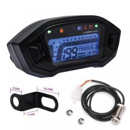 New Universal Motorcycle LCD Digital 13000rpm Speedometer Backlight Motor Vehicle For 2-4 Cylinders Odometer 7 Colors Adjust