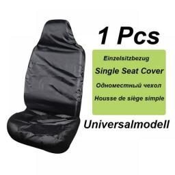 1 Pcs Car Four Seasons Universal Black Seat Cover Waterproof Polyester Car Front Seat Cover Protective Cover Car Shape