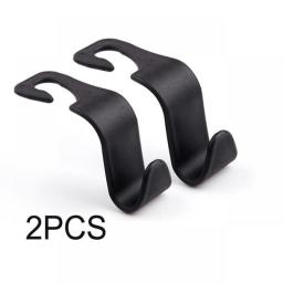 4/2/1 PCS Car Seat Headrest Hook For Auto Rear Seat Organizer Hanger Storage Holder For Handbag Purse Bags Clothes Coats