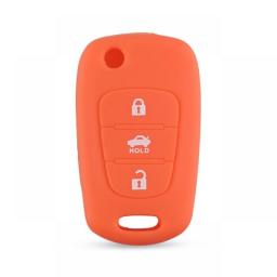 KEYYOU Silicone 3 Button Flip Remote Key Fob Case Cover For For Kia K2 K5 Pro Ceed HYUNDAI I20 I30 I40 SANTA Car Key Cover