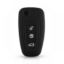 KEYYOU 3 Button Silicone Car Remote Key Fob Cover Case For Ford Ranger C-Max S-Max Focus Galaxy Mondeo Transit Tourneo Custom